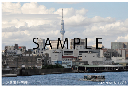 海から見るスカイツリー