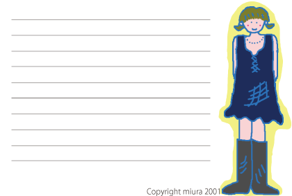 デニムの女の子